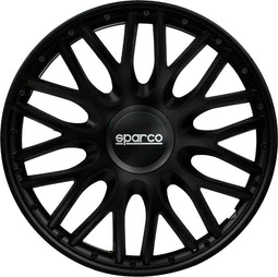 Sparco Roma - Wieldoppen - 16 Inch - Zwart (set van 4 stuks)
