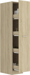 vidaXL - Apothekerskast - 30x42,5x150 - cm - bewerkt - hout - sonoma - eikenkleurig