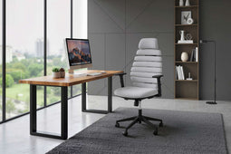 Feel Furniture FlexiBack Verteo - Ergonomische Verstelbare Bureaustoel - Lichtgrijs