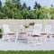 vidaXL - Tuinstoelkussens - 4 - st - 50x50x3 - cm - oxford - stof - wijnrood