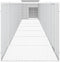 vidaXL - Kippenhok - 700x91x100 - cm - gegalvaniseerd - staal - grijs