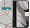 iMoshion Hoesje Geschikt voor Google Pixel 8 Pro Hoesje Met Pasjeshouder - iMoshion Design Softcase Bookcase - Meerkleurig / White Graphic