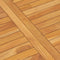 vidaXL - Tuintafel - 120x70x77 - cm - massief - teakhout