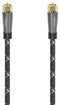 Hama 00205077 - Coaxiale kabel - 150 cm - Grijs Zwart