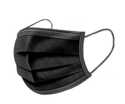 Mondkapjes - Wegwerp 3 laags - Comfortabel Hypoallergeen - Zwart (25 stuks)