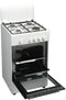 Everglades EVCK039 - Gasfornuis met Gasoven - 54 Liter - Wit - 50CM - 5 Jaar Garantie