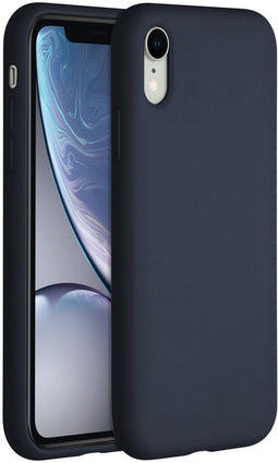 Accezz iPhone Xr - Liquid Silicone Backcover - Schokabsorberend - Blauw