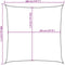 vidaXL - Zonnezeil - 160 - g/m² - 3,6x3,6 - m - HDPE - donkergroen