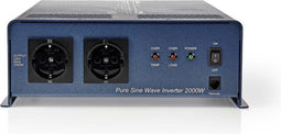 Inverter Pure Sinusgolf - Ingangsvoltage: 24 V DC - Apparaat stroomoutput: 2 - 230 V AC 50 Hz - 2000 W - Piekvermogen: 4000 W - Type stopcontact: F (CEE 7/3) - Screw Terminal - Zuivere Sinusgolf