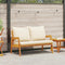 vidaXL - Tuinbank - met - Kussens - 115x65x71 - cm - Massief - Acaciahout