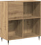 vidaXL - Recordkast - Oud - Hout - 84,5x38x89 - cm - Bewerkt - Hout