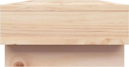 vidaXL - Monitorstandaard - 100x27x14 - cm - massief - grenenhout - grijs