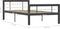 vidaXL Bedframe - Metaal - Lattenbodem - 90x200 cm - Grijs en wit