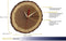 TFA boomschijf/boomstam wandklok - geolied eikenhout - D18 cm - naturel - muur klok - rond