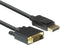 Eminent AK3995 - Verloopkabel DisplayPort male naar DVI-D male - 1.80 m - Zwart