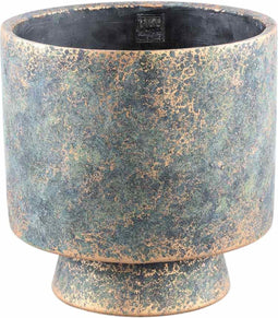 PTMD Mister Bloempot - 30 x 30 x 30 cm - Cement - Zwart