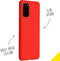 Accezz Samsung Galaxy S20 Plus - Liquid Silicone Backcover - Schokabsorberend - Rood
