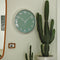 CABANAZ - klok, glas, plastic rand, doorsnede 30 cm, WALL CLOCK, groen