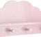 Kapstok roze wolk - 4 haken - Kinderdecoratie