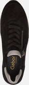 Gabor 76.528.67 - Lage sneakers - Suède - Chunky zool - Zwart - Maat 40