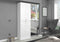 Furnilux ProjektX - Kledingkast 4 deuren spiegel - 66cm x 193cm x 34cm - Wit