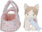 Little Dutch Knuffelkat Marley - Speelgoedset - Bloemenprint tas en knuffelvisje - Multicolor