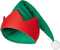 Dressforfun - Klassieke Kaboutermuts - Spits Hoofddeksel met Pompon en Tandenpatroon - Groen/Rood - Maat L