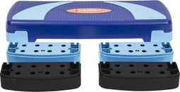 HMS AS004 Aerobic Fitness Stepbank (Blauw, 3-traps, Verstelbaar)