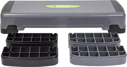 HMS AS005 Aerobic Fitness Stepbank (Zwart, 3-traps, Verstelbaar)