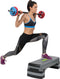 HMS AS005 Aerobic Fitness Stepbank (Zwart, 3-traps, Verstelbaar)