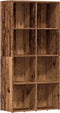 vidaXL - Boekenkast - 66x30x130 - cm - bewerkt - hout - oud - houtkleurig