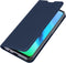 Dux Ducis Hoesje Met Pasjeshouder Geschikt voor Motorola Moto G Pro - Dux Ducis Slim Softcase Bookcase - Donkerblauw