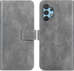 iMoshion Hoesje Geschikt voor Samsung Galaxy A32 (4G) Hoesje Met Pasjeshouder - iMoshion Luxe Bookcase - Grijs