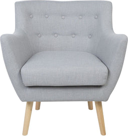 Fauteuil DRAMMEN Stof Lichtgrijs