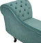 NIMES - Chaise longue - Mintgroen - Rechterzijde - Fluweel