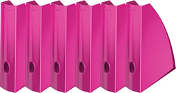 Tijdschriftcassette Leitz WOW roze - 6 stuks
