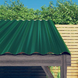 vidaXL - Dakpanelen - 36 - st - 60x36 - cm - gepoedercoat - staal - groen
