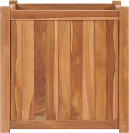 vidaXL - Plantenbak - verhoogd - 50x50x50 - cm - massief - teakhout