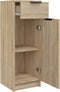 vidaXL - Badkamerkast - 32x34x90 - cm - bewerkt - hout - sonoma - eikenkleurig