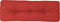 vidaXL - Palletkussen - 120x40x12 - cm - stof - rood