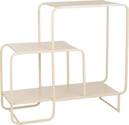 Mica Decorations Jules - Wandkast - Speels design met drie tafelbladen - Lichtbruin