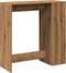 vidaXL - Bartafel - met - rekken - 101x40x103,5 - cm - hout - artisanaal - eikenkleur