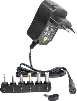 HN Power HNP06-UNI Stekkernetvoeding, instelbaar 3 V, 4.5 V, 5 V, 6 V, 7.5 V, 9 V, 12 V 0.6 A 7.2 W