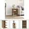 vidaXL Dressoir - 35x35x55 cm - Bewerkte Hout - Vintage Stijl - Artisanaal Eikenkleur