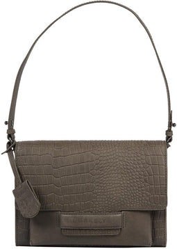 Burkely Casual Carly - Schoudertas Satchel - Verstelbare schouderband - Grijs