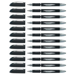 Boligrafo de tinta líquida Uni-Ball Rollerball Jestsream SX-210 Zwart 1 mm (12 Onderdelen)