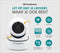BS Producten - Beveiligingscamera - HD - Beweeg en geluidsdetectie - Wit