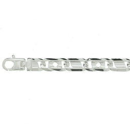 Vigor ketting arendsoog 7 mm 60 cm - Schakelketting - Gepolijst - Zilver