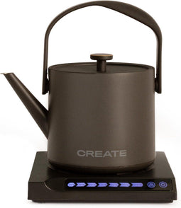 CREATE Waterkoker Digitale - 880 Watt - 500 ml - RVS - BPA vrij - Elektrisch - Mat Zwart - Hattori