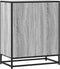 vidaXL - Dressoir - 62x35x76 - cm - bewerkt - hout - grijs - sonoma - eikenkleurig